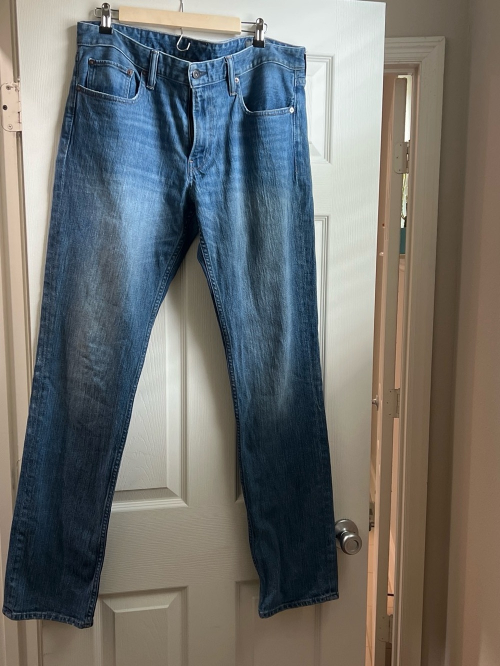 Bonobos Medium Wash Straight Jeans - Blue